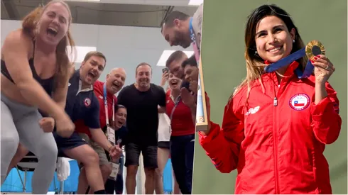 La emoción del Team Chile por el oro de Francisca Crovetto
