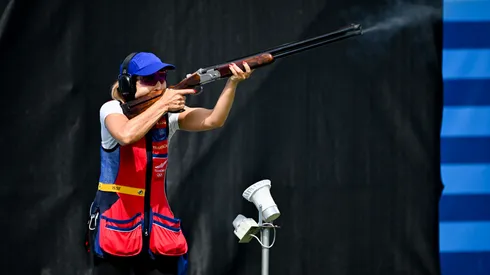 Francisca Crovetto destaca en el tiro skeet de París 2024.