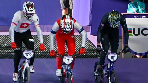 Mauricio Molina no pudo seguir compitiendo en el BMX Racing de París 2024.