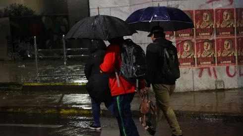 Lluvia en Santiago