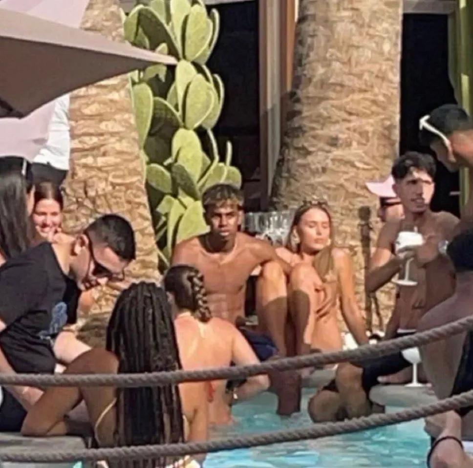 La postal de Lamine que se viralizó en redes sociales.