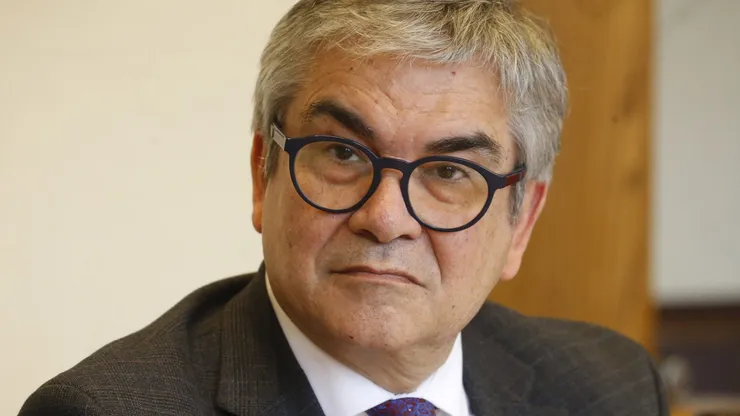 Ministro Mario Marcel durante la Comision de Segurdad Publica del Senado.