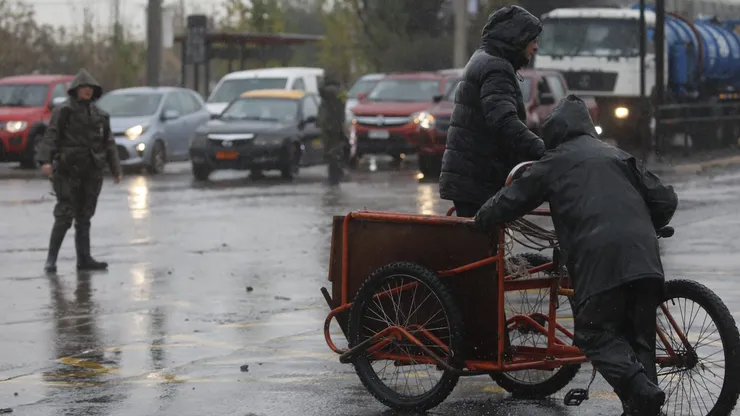 Lluvia en Santiago