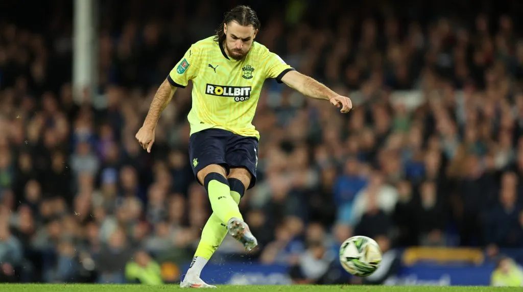 Ben Brereton jugó el segundo tiempo en caída de Southampton ante Bournemouth y estiró su mala racha. Foto: Getty Images.
