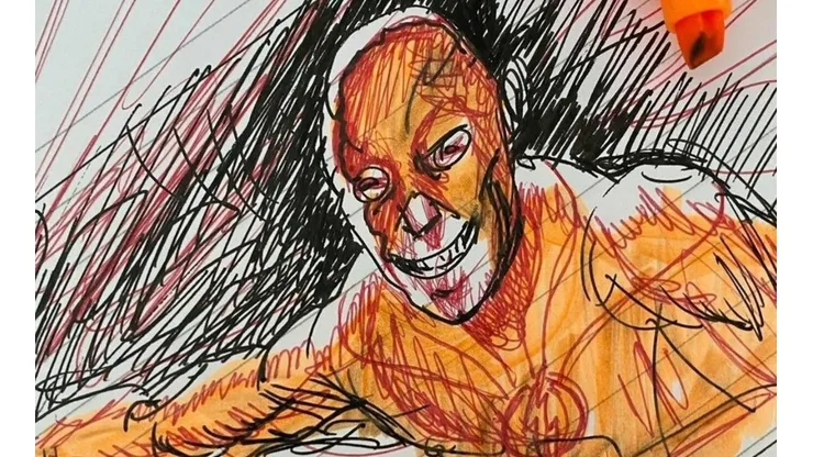 Dibujo de Flash Reverso de Andy Muschietti en Instagram