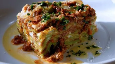 Receta de lasaña fácil.