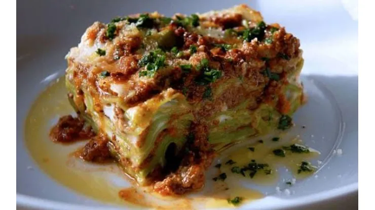 Receta de lasaña fácil.