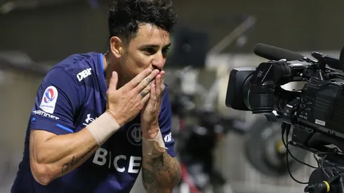 Zampedri celebra uno de sus goles en el norte