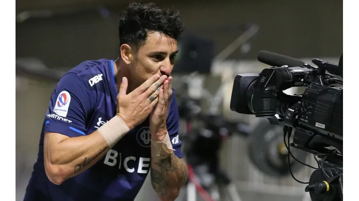 Zampedri celebra uno de sus goles en el norte