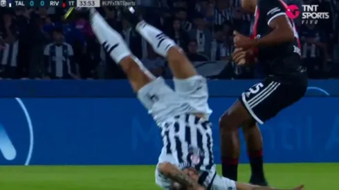 Matías Catalán y Paulo Díaz pasaron susto en el duelo que Talleres de Córdoba le ganó a River Plate.