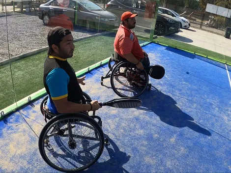 Dupla chilena de padel en silla de ruedas viaja a jugar el Mundial
