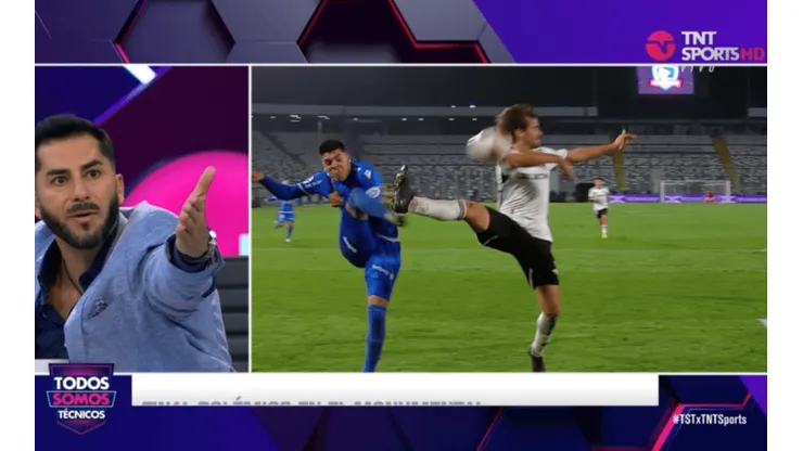 Johnny Herrera reclamó con todo por el penal no cobrado a favor de Audax Italiano contra Colo Colo.