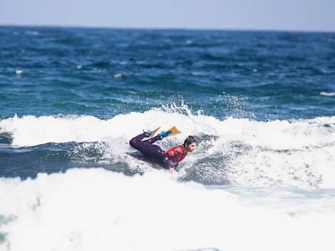 Paloma Freyggang brilló en el incio del Mundial de bodyboard en Iquique