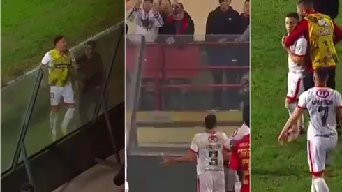 Tomás Asta-Buruaga tuvo un final de partido muy caldeado en la derrota de Unión La Calera ante Unión Española.