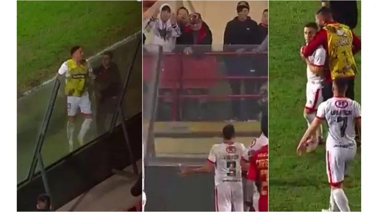 Tomás Asta-Buruaga tuvo un final de partido muy caldeado en la derrota de Unión La Calera ante Unión Española.