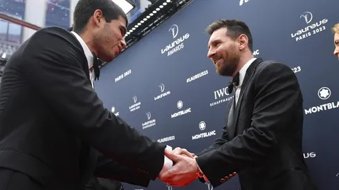 Lionel Messi y Carlos Alcaraz se encontraron en los Premios Laureus.