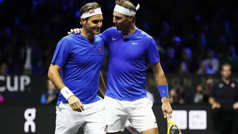 Federer y Nadal en la Laver Cup de 2022