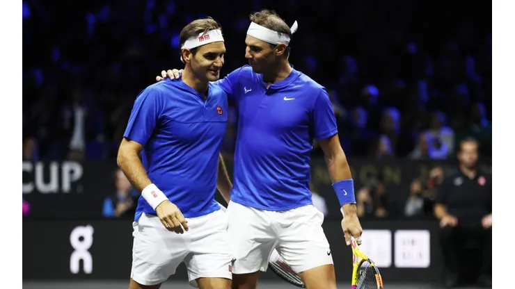 Federer y Nadal en la Laver Cup de 2022