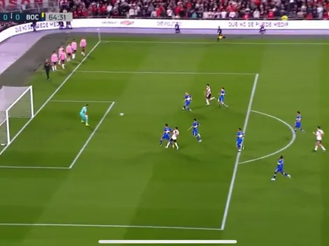 Video: el palo del Pibe Solari en el Superclásico