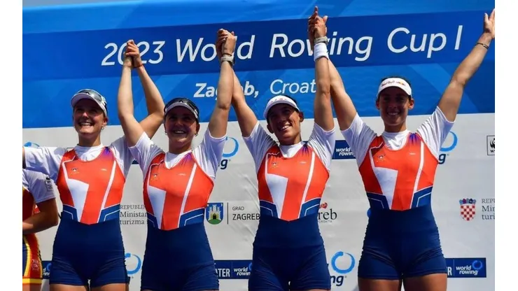El Team Chile femenino gana medalla de oro en el Mundial de Remo