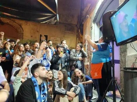 Periodista chileno vive la locura del Napoli campeón