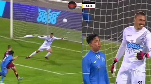 El arquero Dimitar Sheytanov se ríe tras la intervención