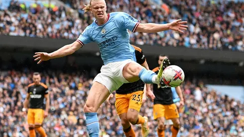 Haaland no pudo anotar en esta jornada y tuvo dos tiros al palo