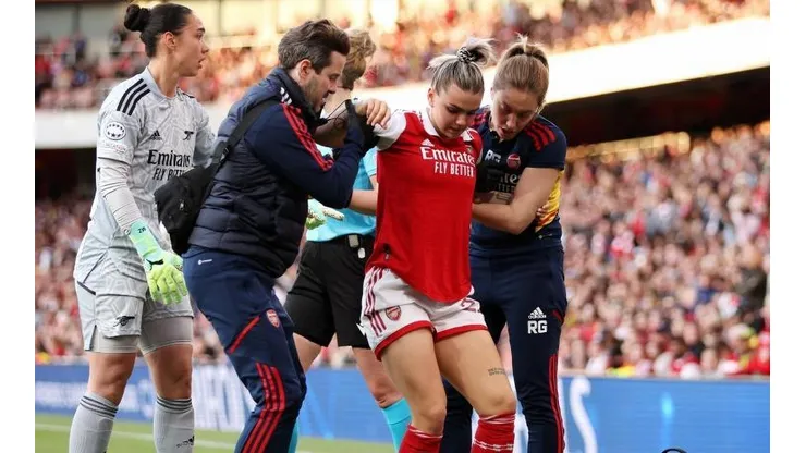 Laura Wienroither se lesionó en el partido ante el Wolfsburgo de este lunes