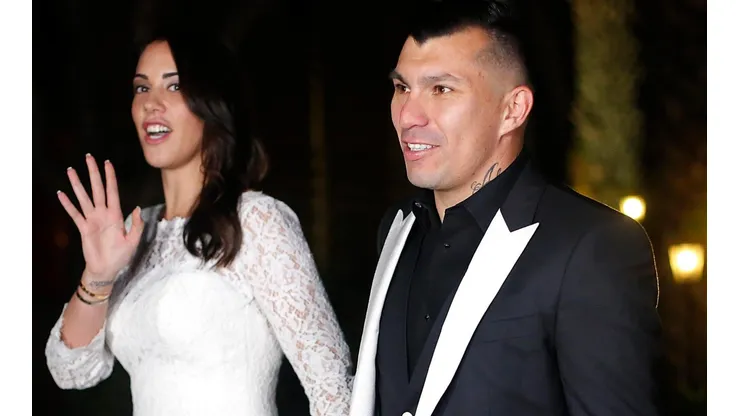 Gary Medel se casó con Cristina Morales en el año 2017.