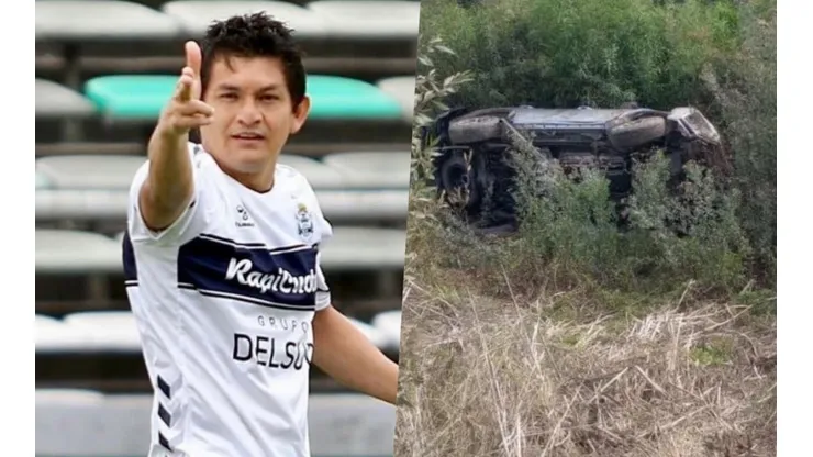 El Pulga Rodríguez está internado tras sufrir un grave accidente en su camioneta.