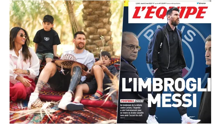 "El embrollo de Messi", titularon en Francia