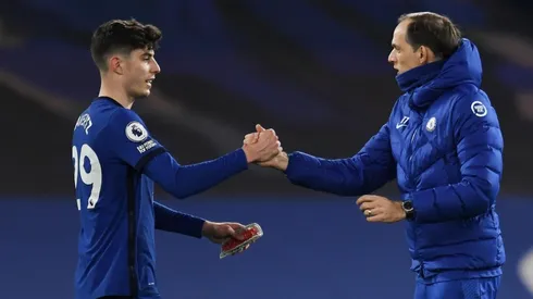 Tuchel y Havertz en el Chelsea