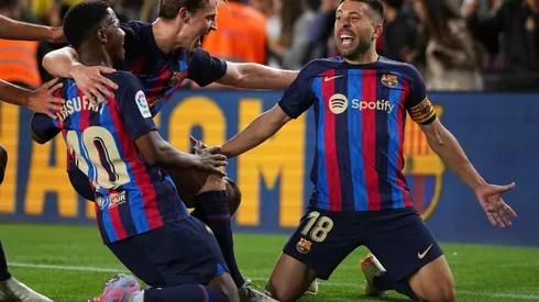 Jordi Alba anotó el gol que deja al Barcelona a un paso del título