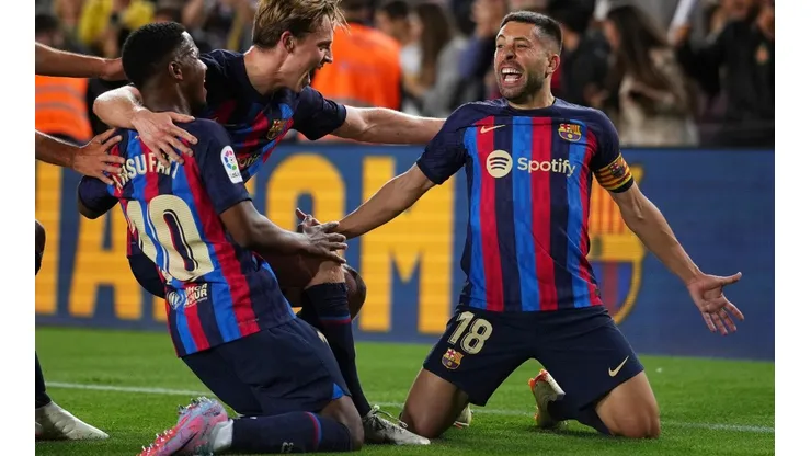 Jordi Alba anotó el gol que deja al Barcelona a un paso del título
