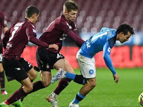 Napoli empata ante Salernitana y no puede celebrar el título