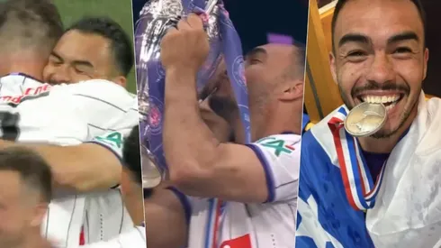 Gabriel Suazo festeja con todo su primer título en Europa