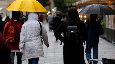 Lluvia en Santiago