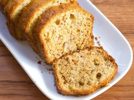 Receta de queque de plátano