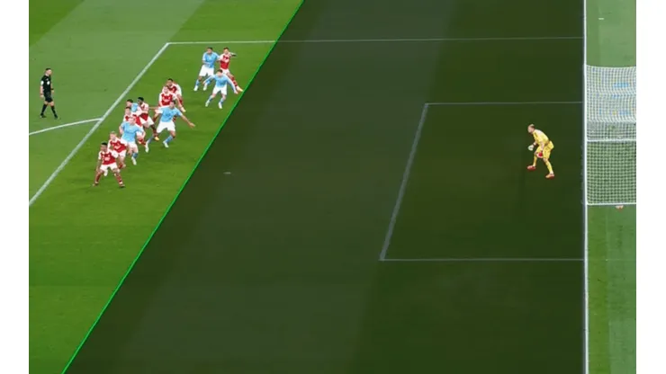 La línea verde le dio el gol a Stones