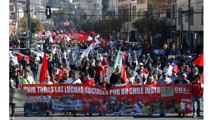 Marcha por el Dia del Trabajador en Valparaiso (2019)