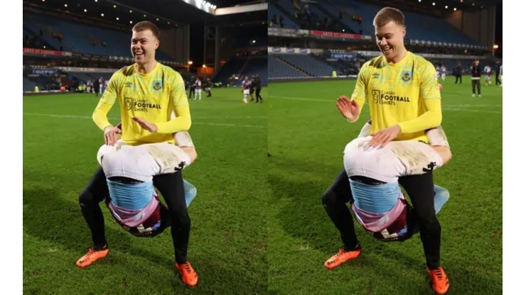 Tamborcito en celebración del Burnley