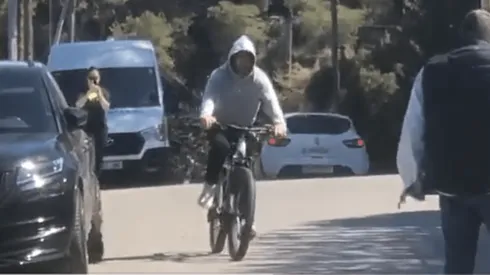 Messi se subió a la bici para dar unas vueltas por Barcelona