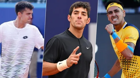 Cristian Garín, Alejandro Tabilo y Tomás Barrios