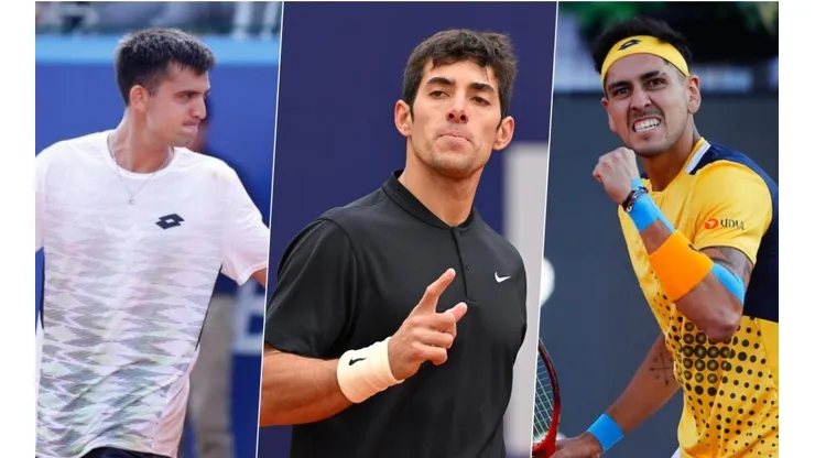 Cristian Garín, Alejandro Tabilo y Tomás Barrios