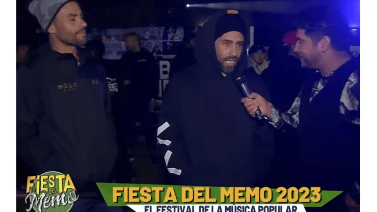 Jorge Valdivia disfrutó con Santa Feria y Ke Personajes.