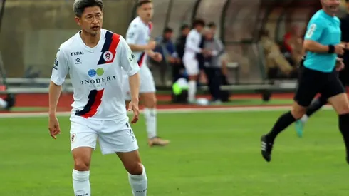 El japonés debutó con su nuevo equipo, el Oliveirense, de la segunda división portuguesa.