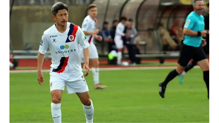 El japonés debutó con su nuevo equipo, el Oliveirense, de la segunda división portuguesa.