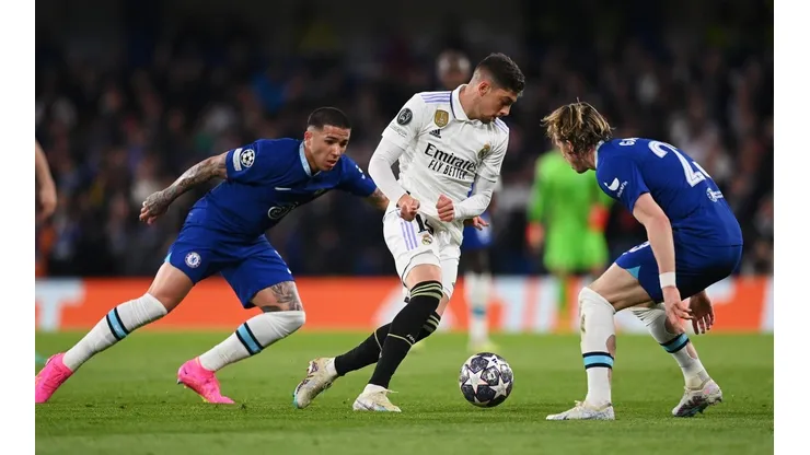 Enzo Fernández no tuvo un buen partido ante Real Madrid