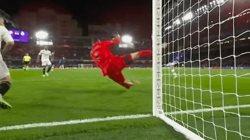 Courtois realizó una atajada espectacular