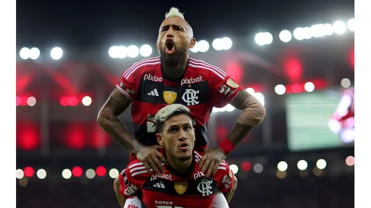 Vidal fue titular en el Flamengo de Sampaoli ante Ñublense.